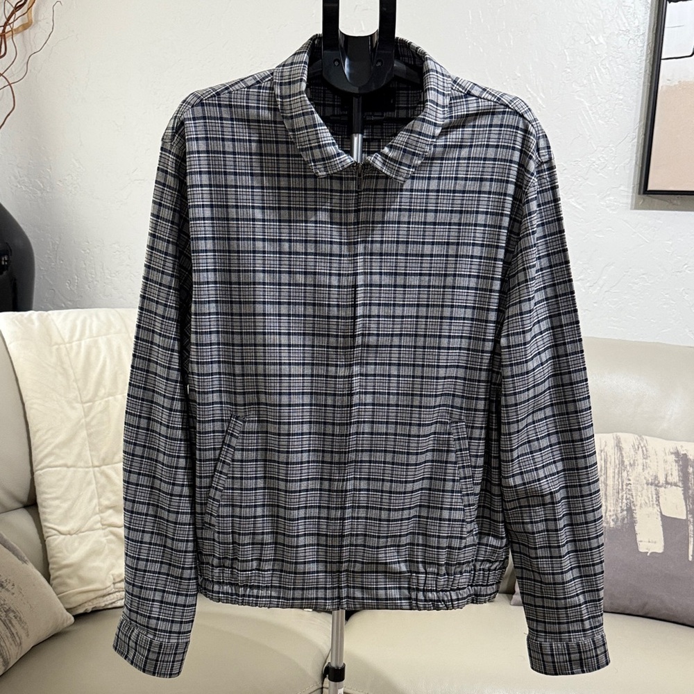 ASOS Black and Gray Checkered Jacket